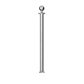 Montour Line Stanchion Post and Rope Fixed Base Pol.Steel Post Ball Top CXF-PS-BA